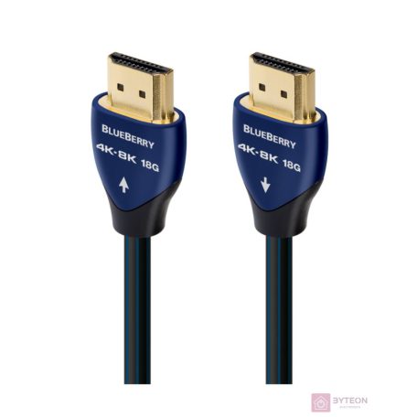 AudioQuest Blueberry HDMI 2.1 - HDMI 2.1 kábel 1.0m Fekete/Kék