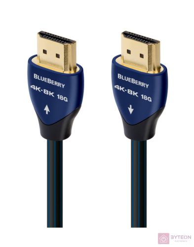 AudioQuest Blueberry HDMI 2.1 - HDMI 2.1 kábel 1.0m Fekete/Kék