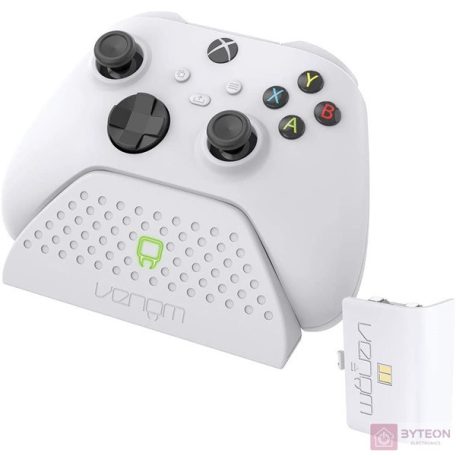 Venom VS2880 Xbox Series X/S Fehér Töltőállomás + 1 db Akkumulátor
