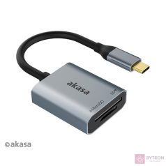 Akasa AK-CR-10BK USB Type-C Külső kártyaolvasó