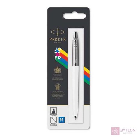 Parker Royal Jotter Original BL ezüst klipszes fehér golyóstoll - M