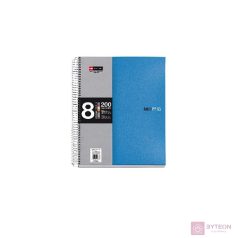 Miquelrius 8x25lapos A5 vonalas kék spirálfüzet