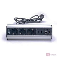 TOO DPS-114-3S 3-as asztalra rögzíthető elosztó