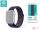 Devia Apple Watch S1/2/3/4/5/6/SE Vászon pánt 38/40mm - Indigó