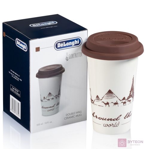 Delonghi DLSC057 300ml Termosz - Fehér/Barna