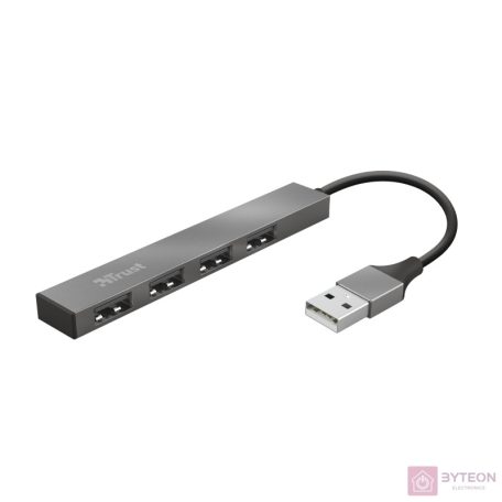 Trust Halyx USB 2.0 HUB (4 port) Szürke