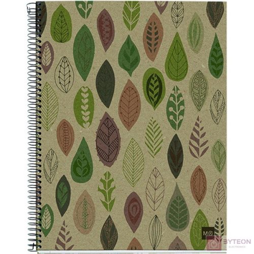 Miquelrius Ecoleaves 4x30 lapos A5 vonalas spirálfüzet