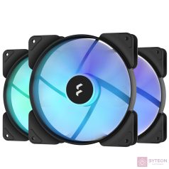   Fractal Design Aspect 14 RGB 140mm rendszerhűtő - Fekete (3db/csomag)