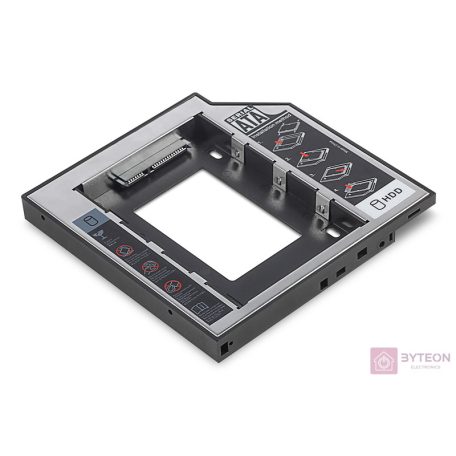 Digitus SSD/HDD beépítő keret SATA -> SATA (Notebook ODD helyére, 12.7mm)