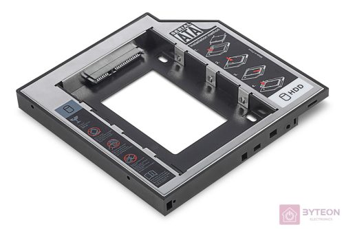 Digitus SSD/HDD beépítő keret SATA -> SATA (Notebook ODD helyére, 12.7mm)