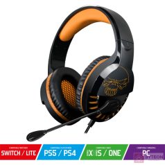   Spirit of Gamer PRO-H3 Multiplatform Edition Gaming Headset Fekete/Narancssárga