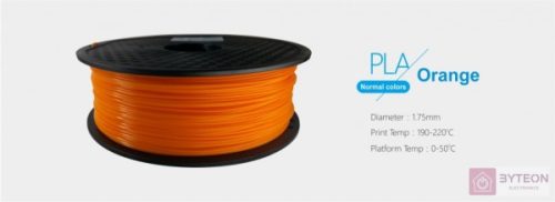 3D Filament PLA 1,75mm 1 kg - Narancssárga