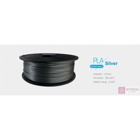 3D Filament PLA 1,75mm 1 kg - Ezüst