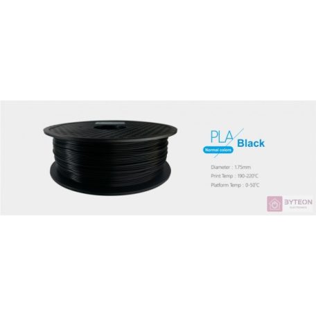 3D Filament PLA 1,75mm 1 kg - Fekete