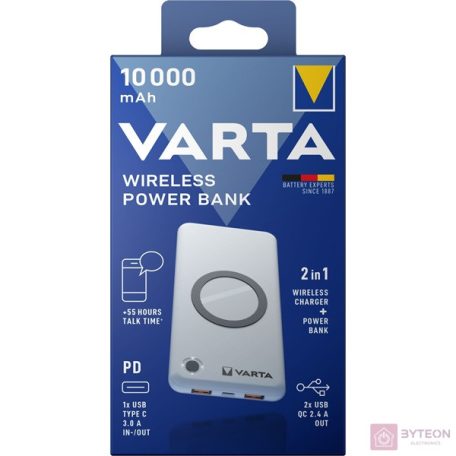 Varta 57913 Power Bank 10000mAh Ezüst