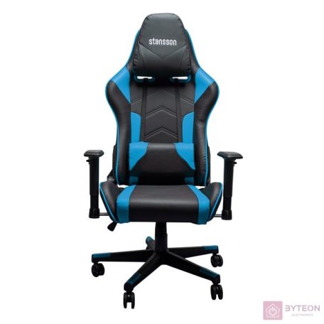 Stansson UCE602BK Gamer szék - Fekete/Kék