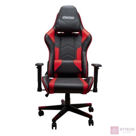 Stansson UCE601BR Gamer szék - Fekete/Piros