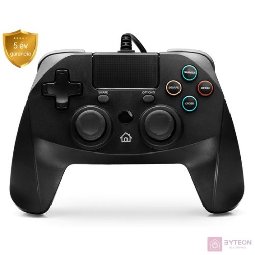 Snakebyte Game:Pad 4 S Vezetékes PS4 controller - Fekete