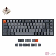   Keychron K6 RGB (Hot-S. Brown Switch) Wireless/USB-C Gaming Billentyűzet - Angol (UK)