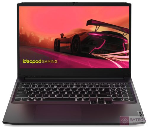 IdeaPad Gaming 3 15ACH6 Gaming Notebook Fekete (15.6" / AMD Ryzen 7-5800H / 8GB / 512GB SSD / FreeDOS)