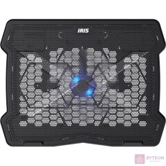 Iris L-13 15,6" laptop hűtőpad - Fekete