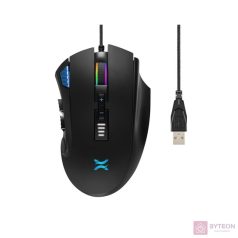 Noxo Nightmare USB RGB Gaming Egér - Fekete