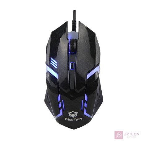 MeeTion MT-M371 USB Gaming Egér - Fekete