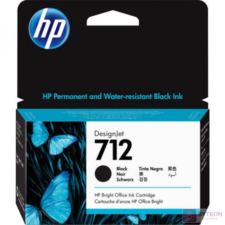 HP 712 Eredeti Tintapatron Fekete