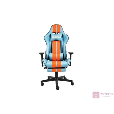 RaidMax DK905 Gamer szék - Kék/Narancssárga
