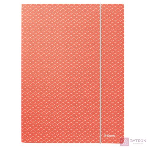 Esselte Colour'Breeze A4 gumis mappa - Korall