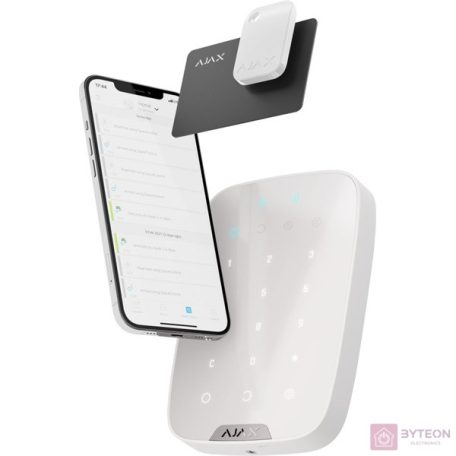 Ajax Keypad Plus Beléptető rendszer - Fehér