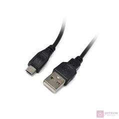   Iris CX-102 USB-A apa - Micro USB-B apa 2.0 Adat és töltőkábel - 0.15m (Fekete)