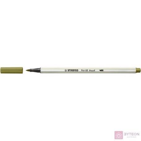 Stabilo Pen 68 brush Ecsetirón - Sárzöld