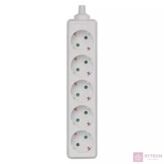 Emos 250V Elosztó 5 aljzatos kábel nélkül - Fehér