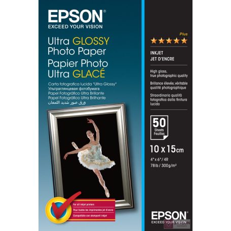 Epson Ultra Glossy Photo Paper (A4, 50db)