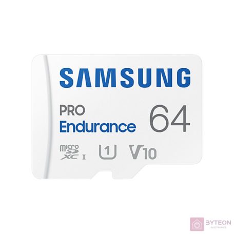 Samsung Pro Endurance 64GB microSDXC UHS-I Memóriakártya + Adapter