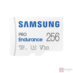   Samsung Pro Endurance 256GB microSDXC UHS-I Memóriakártya + Adapter