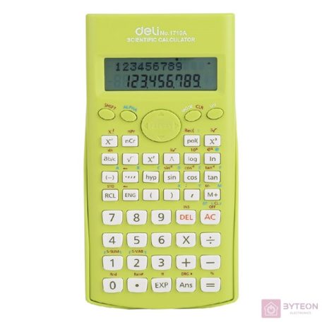 Deli Core DL-1710 Tudományos számológép - Világoszöld