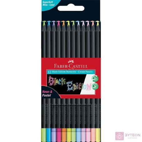 Faber-Castell Black Edition színes ceruza készlet (12 db / csomag)
