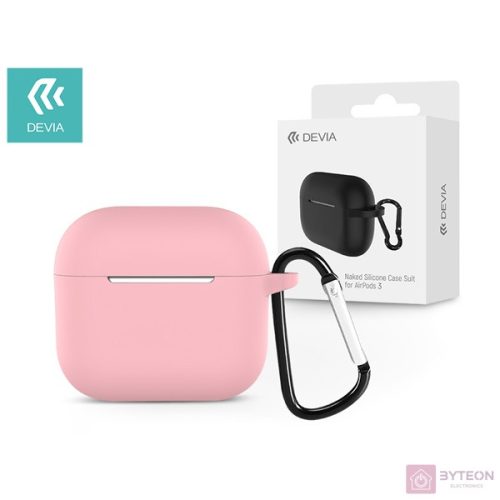 Devia Naked Apple AirPods 3 Szilikon tok - Pink