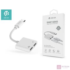 Devia ST354137 Type-C -2x Type-C audio adapter Fehér