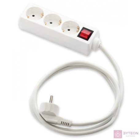 Famatel 9/803 250V Elosztó 3 aljzatos 3m - Fehér
