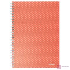   Esselte Colour'Breeze 80 lapos A5 kockás spirálfüzet - Piros