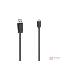   Hama 200608 USB-A apa - USB-C apa 2.0 Adat és töltő kábel - Fekete (1,5m)