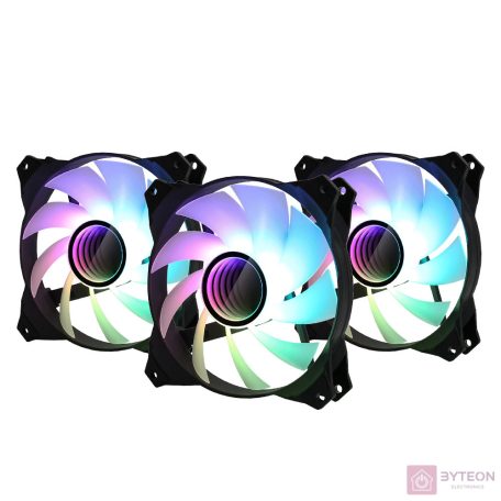 Zalman ZM-IF120A3 120mm ARGB Rendszerhűtő (3db/csomag) + RGB kontroller