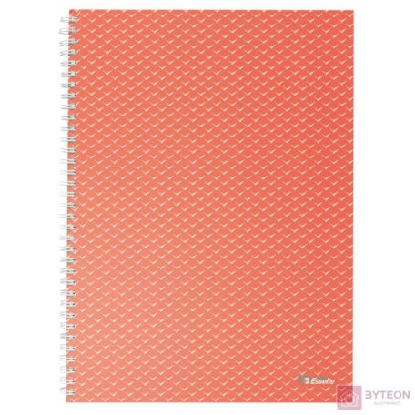 Esselte Colour'Breeze 80 lapos A4 kockás spirálfüzet - Piros