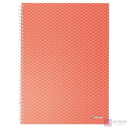 Esselte Colour'Breeze 80 lapos A4 kockás spirálfüzet - Piros