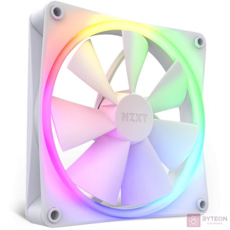 NZXT F140 RGB 140mm PWM Rendszerhűtő - Fehér