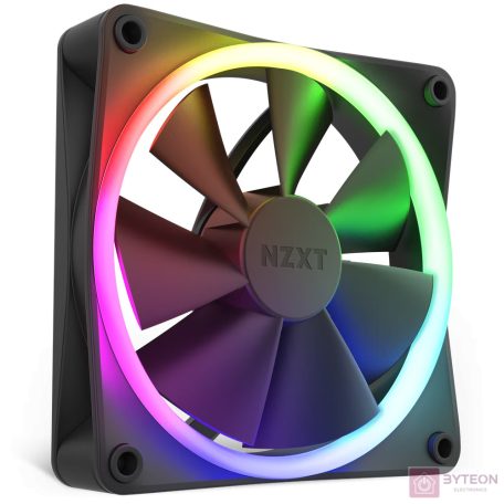 NZXT F120 RGB 120mm PWM Rendszerhűtő - Fekete