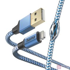   Hama 201553 USB-A apa - Lightning apa 2.0 Adat és töltő kábel - Kék (1.5m)